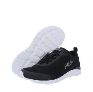 FILA FLASHATTACK LOGO WORKOUT RUNNING SHOES, Color Black/white/Silver